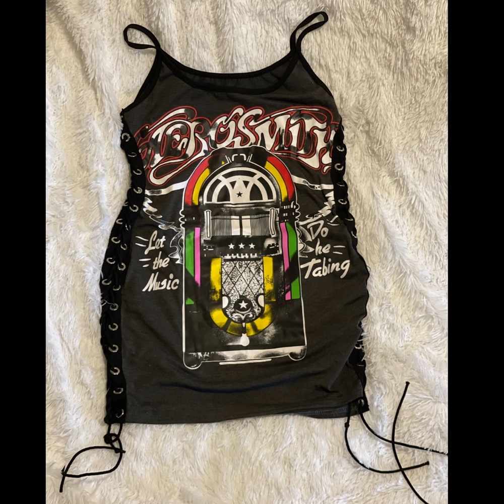 COPY - Aerosmith band tee dress